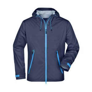 J&N moška 3-slojna vetrovka - navy/​cobalt