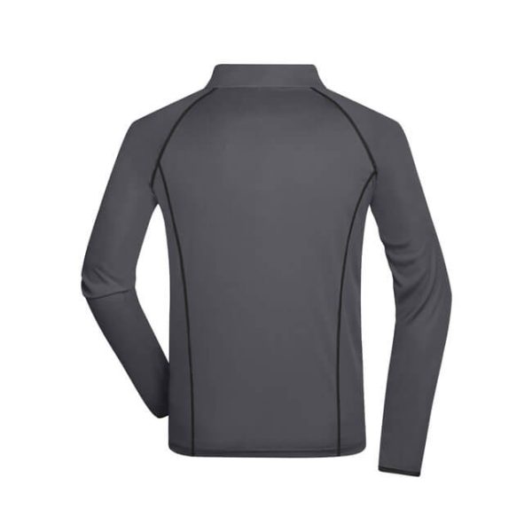 J&N moška športna majica z dolgimi rokavi - titan
